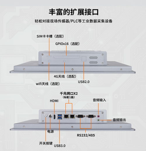 15.6寸x86工控電腦一體機 高效電容觸摸屏與多系統(tǒng)兼容的工業(yè)控制利器